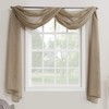 Megachest TAILORED VOILE WINDOW SCARF PELMET (taupe, 56"X118"X1 Panel)