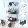 EMT ETRENDS Shower Caddy Hanging, Anti-Swing Shower basket over showerhead