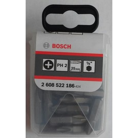 Bosch 2608522186 Bit Set Ph2-25Mm Long X 25 Pieces