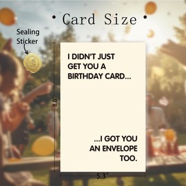 Funny Birthday Card, Quirky Birthday Gifts for Friends, Family, Co-worker, Colleagues, Bestie, Sister, Brother, Buddies, Neighbors, Him, Her