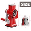 Cheese Grater Cheese Shredder with 3 Interchangeable Blades, Rotary Cheese