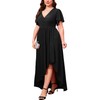 ZOMVA Plus Size 1X-4X Sparkly Glitter Formal Maxi A Line