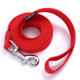 Siumouhoi 6 FT Puppy Leashes, Strong Traditional Style Leash with Easy to Use Collar Hook,Dog Lead Great for Small and Medium and Large Dog (Red, 5/8 in x 6 ft)