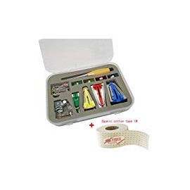 LNKA Fabric Bias Tape Maker Kit with Wooden Awl,Bead Needles,Binder Clip,Adjustable Binding Presser Foot-Practical Bias Tape Maker Set for Sewing/Quilting
