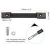 PATIKIL 2pcs 7.8" Handle Strap Replacement Rubber Amplifier Speaker Cabinet