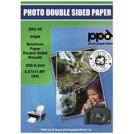PPD 100 x A4 Inkjet Brochure Flyer Paper 130gsm Double Sided Matt Coated Photo Quality PPD-40-100