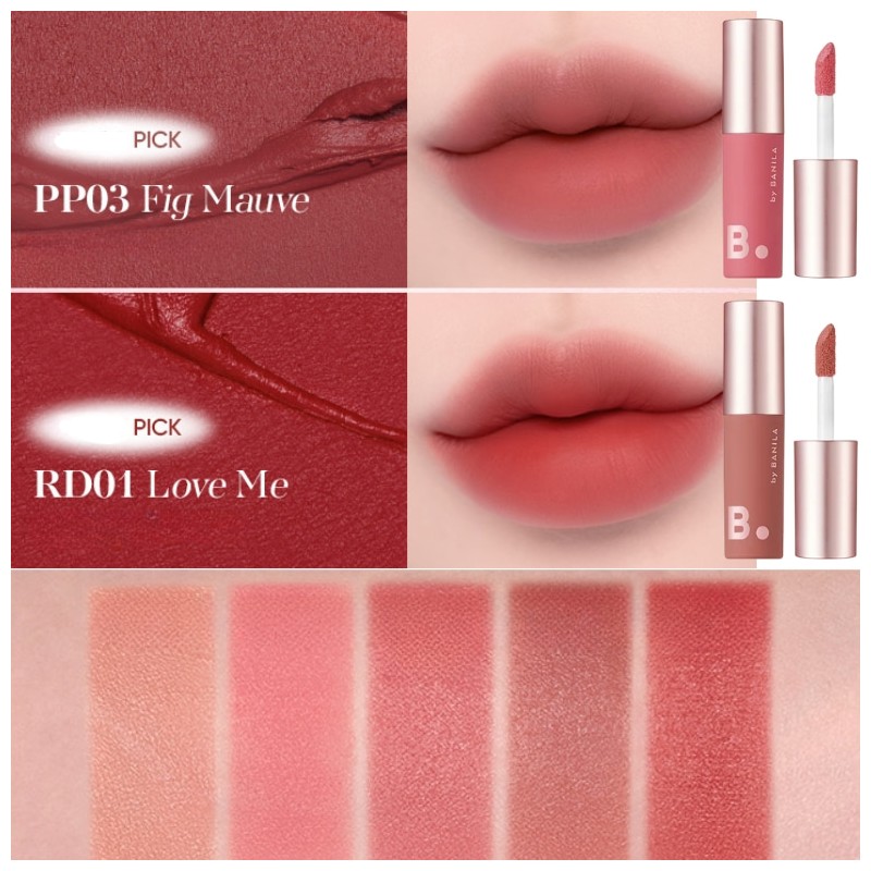 BANILA CO Sheer Velvet Veil Tint Mini 1.8g, Color:PK01 Ballerina