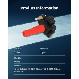 ECCPP ECCPP 1 pcs UF666 Fit for Outback 2010-2019,Legacy 2010-2019,Tribeca 2010 2012 2013 2014 49125, C-864, GN10666, U5357, 22433AA610, 22433AA611