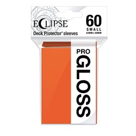 Ultra Pro - Eclipse Gloss Small Sleeves 60 Count (Pumpkin Orange) - Protect All Your Gaming Cards, Sports Cards, and Collectible Cards with Ultra Pro's ChromaFusion Technology