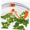 Kisangel 6 Pack Fake Floating Duckweed for Aquarium Pond Natural