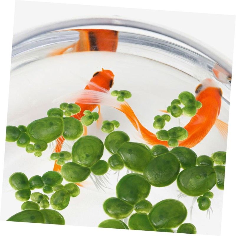 Kisangel 6 Pack Fake Floating Duckweed for Aquarium Pond Natural