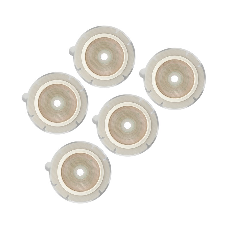 5pcs Stomahesive Flexible Skin Barrier 2 Pieces Clear Scale Hydrocolloid
