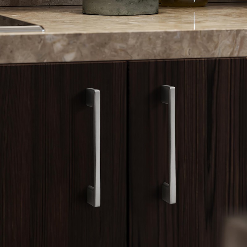 TUNNY 10 Pack Classic Cabinet Handles-5"/128mm Screw Spacing Brushed Nickel