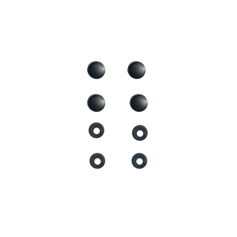 Black License Plate Frames 4 PCS Washers and 4 PCS