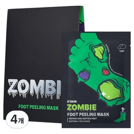 Oskin Zombie Foot Mask, 3 packs, 4 packs, 40g / 오스킨 좀비 풋 마스크, 3개입, 4개, 40g