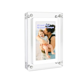 OEM 5 Inch 4GB IPS Motion Video Frame Art Screen Digital Frame Video Playback Home Decor Video Photo Frame for Giftsmodel number: AVF-5.0, color: White, plug type: US PLUG