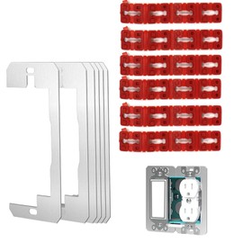 6 Pack Wall Plate Spacer+24 PCS Switch and Receptacle Spacers for Loose Outlet Plug Fix,Spacers for Loose Outlet Plug Fix，Outlet Spacers Extender Shims for Outlets/Switch/Electrical Box