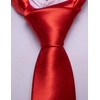 Barry.Wang Men's Solid Color Extra Long Tie and Pocket Square
