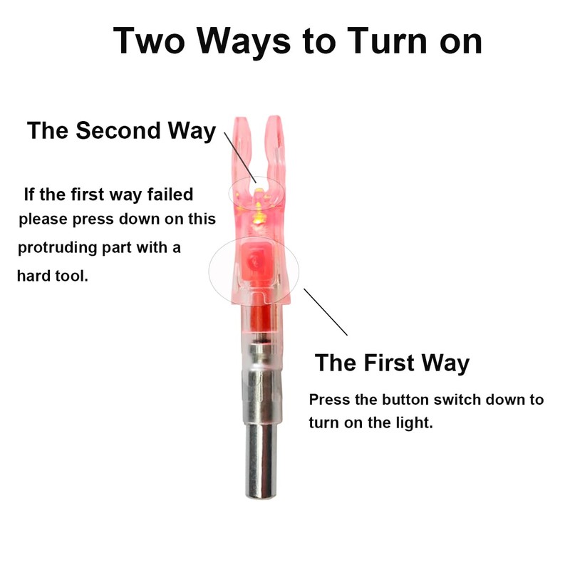 NoxDyn 12pcs X Lighted Nocks for Arrows with .205'' .232''