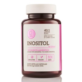 Myo & D-Chiro Inositol 40:1 60 Cápsulas | 450 mg por Porción | Rinde 30 Días | Suplemento Alimenticio | Goltee