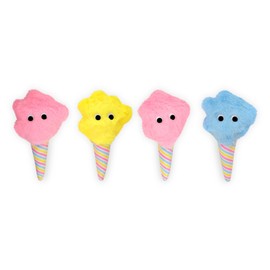 iscream Play with Your Food! Cotton Candy Play Pillow Set with Embroidered Accents