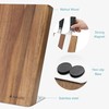 Navaris Wooden Magnetic Knife Holder - Universal Wood Magnetic Block