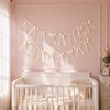 2Strings 16Pcs Ivory White Bow Garland Banner Pre-Strung Satin Ribbon