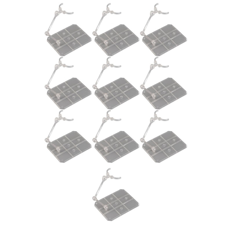 10 Sets Action Figure Stand Transparent Acrylic Anime Figure Display