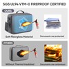 BALEINE Fireproof Document Bag with Lock, Portable Waterproof Fire Proof