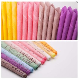 40 candele per orecchie, candele per cerume, candele coniche, rimozione del cerume, bombola di gas organica atossica, candela conica con 20 dischi protettivi (10 colori)