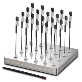 Ruimooto Professional Third Hand with Magnetic Base. 20 x Flexible Alligator Clips, 1 Brush and 1 Iron Box Base - Ideal for Soldering Aid, Model Making Accessories and Board Holder