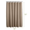 AmazerBath Taupe Shower Curtain Waffle Textured, Fabric Shower Curtain Tan