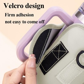 Water Bottle Carrier Bag with Adjustable Shoulder Strap 40 oz Cup Holder Neoprene Water Bottle Carrier Bag Pouch Bag for Hiking, Camping, Sports, Gym