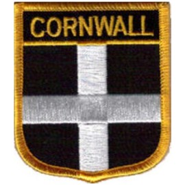 Cornwall County Embroidered Patch 6cm X 7cm (2 1/2" X 2 3/4")