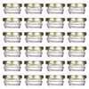 Caviar Line Small Mini Glass Jars With Tin Lids -