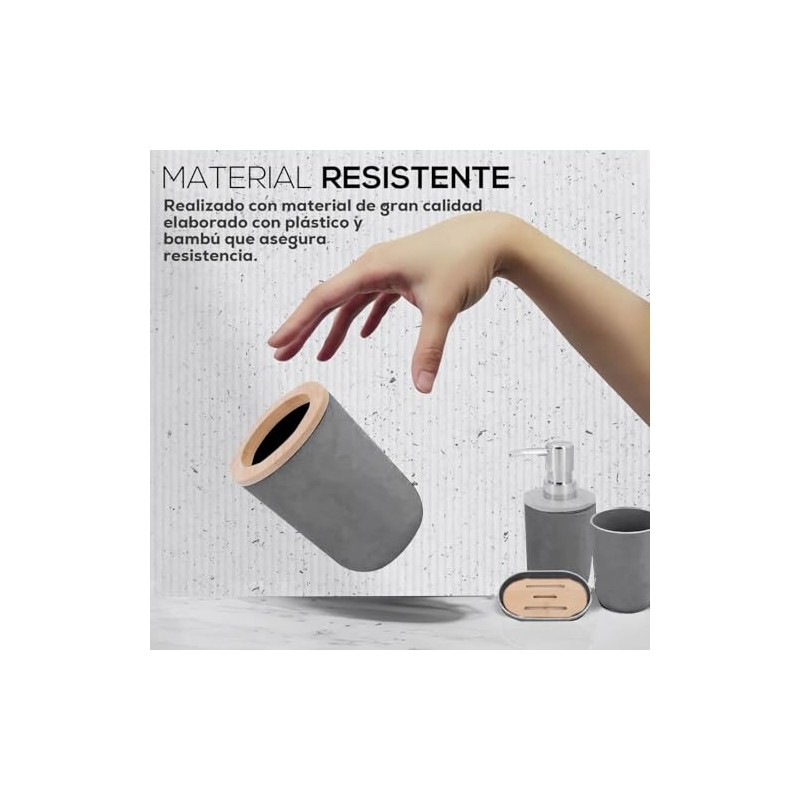 Accesorios para Baño Juego de 4 Accesorios De Baño, Dispensador