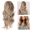 Women Long Wavy Light Blonde Wig Lady Fashionable Cosplay Party