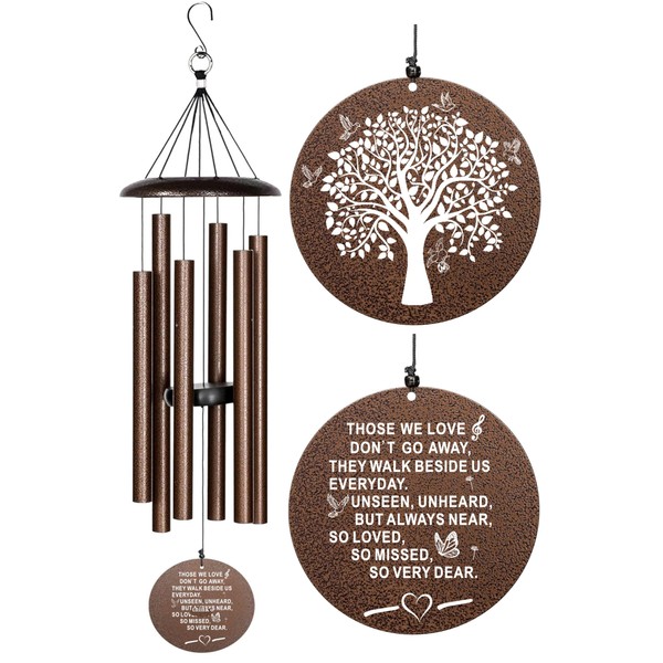 Sympathy Wind Chimes, 40" Memorial Wind Chimes for Loss of