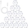 16 Pieces LED Closet Lights Powered USB Motion Sensor Puck