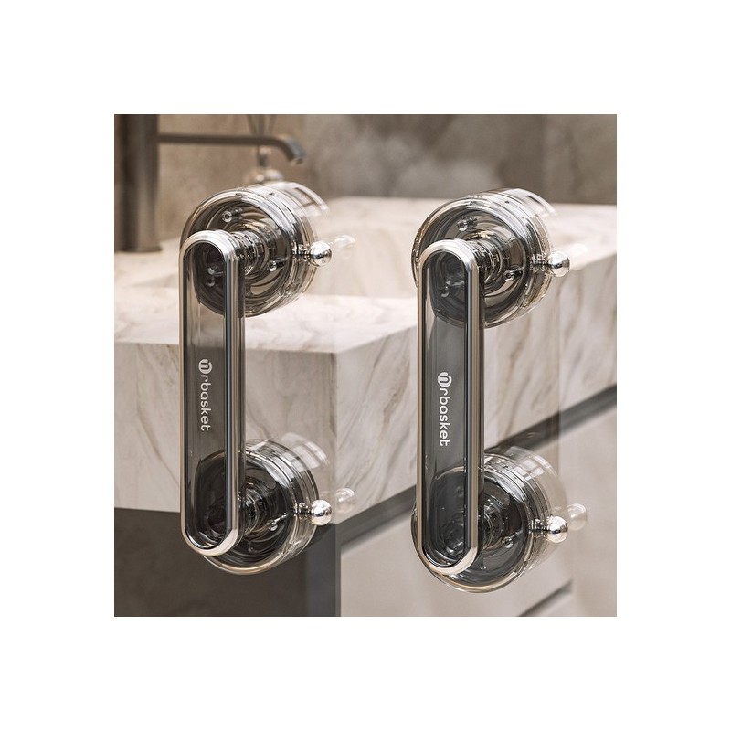 Suction-type multi-purpose door handle - Clear White / 흡착식 다용도
