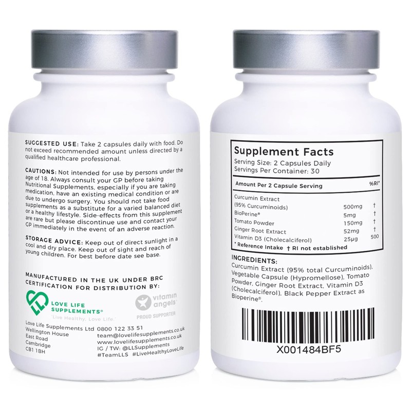 Curcumin 95 Advanced by LLS | High Strength Curcumin (the