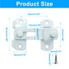 Dijedev 2 Packs Flip Latch Lock, 2.76"*1.99" Barn Door Latches,