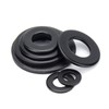 50pcs Black M8 Flat Washers(OD=24mm, 2mm Thickness) Grade 8 Carbon