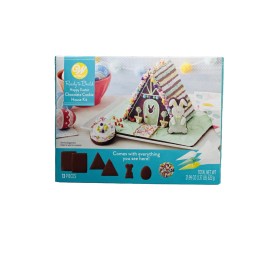 Wilton Ready To Build Happy Easter Chocolate Cookie House Kit. 21.99oz See Below