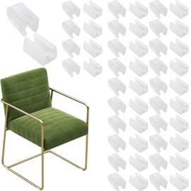 Floor Protectors for Chairs, Pack of 50 U-Shaped Chair Leg Protectors for Furniture Pipes. Protectors Velcro Fastening, Parquet Protectors, Suitable for Sledge Seats, Furniture Gliders, Chair Leg