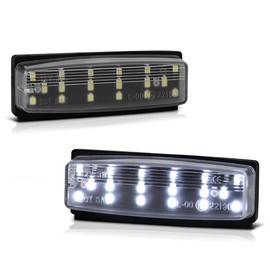 VIPMOTOZ Full LED White License Plate Light Compatible With 2006-2015 Mazda MX-5 Miata & 2016-2020 Fiat 124 Spyder Trunk Lid Tag Lamp Replacement, Driver & Passenger Side, 2-Piece Assembly