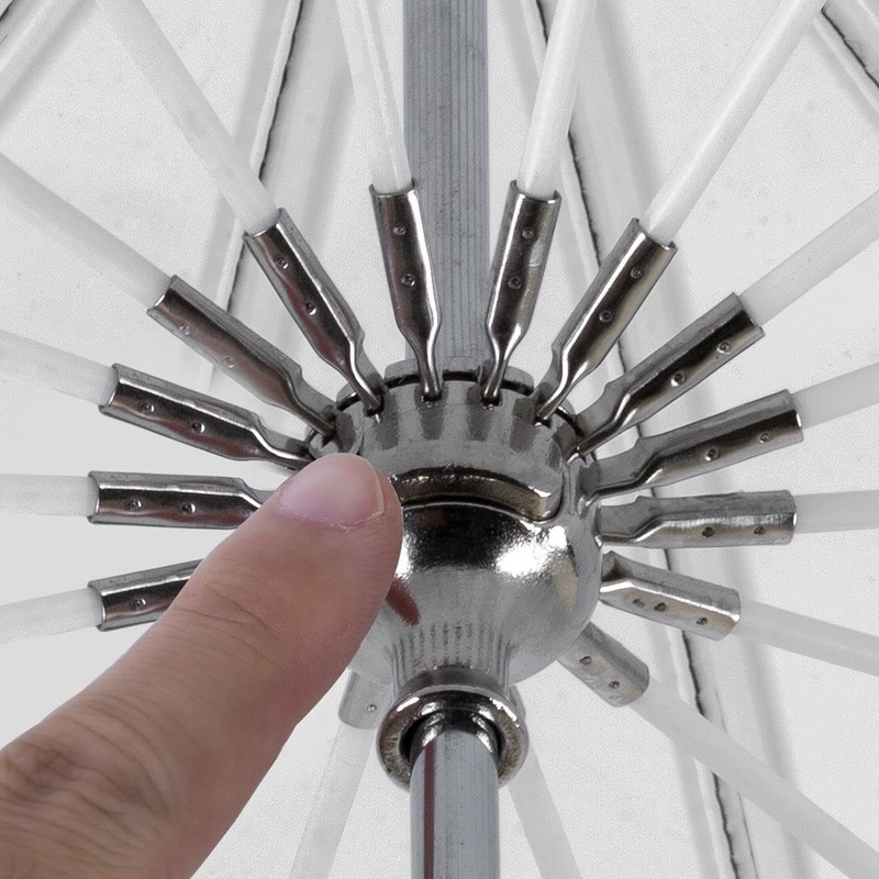 Glow Easy Lock Medium Deep Translucent Fiberglass Umbrella (41")