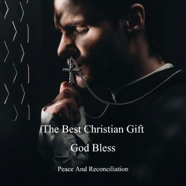 HAWSON Vintage Jewelry Turtle Shell Latin Cross Necklace for Men & Women Large Stainless Steel Pendant- Antique Silver Tone Christian Gifts Religious Jewelry Box Chain 28 inch