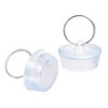 sourcing map Rubber Sink Plug, Drain Stopper Clear Blue Fit