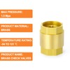 GASHER 1PCS Brass Check Valve 1-1/2" Female Thread, Backflow Prevention,
